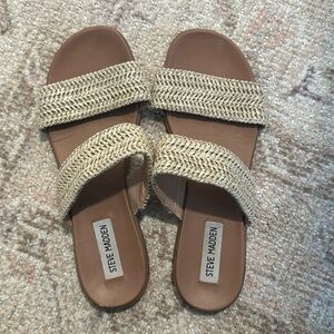 Steve Madden Natual Raffia Sandal - Size 7